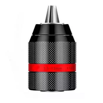 1 шт. Самоблокирующийся металлический патрон для дрели без ключа 13 мм, быстросменный переходник для ключа, ударный электрический молоток