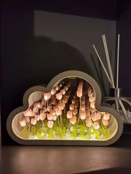 1 шт., самодельный креативный подарок в виде цветка тюльпана, ночник в виде моря, атмосферная лампа, когда свет выключен, он функционирует как ми 20 flower фиолетовый