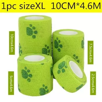 1 шт. самоклеящаяся эластичная повязка для оказания первой помощи для суставов пальцев, коленная аптечка для домашних животных, спортивная лента, инструмент для первой помощи 10cm*4.6m