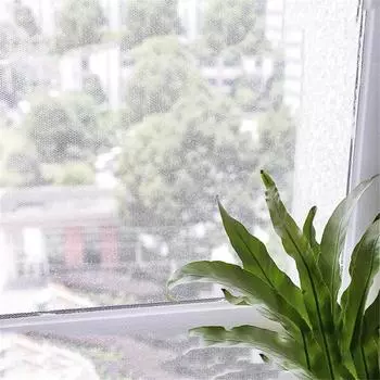 1 шт. Самоклеящиеся невидимые экраны Летние противомоскитные и противомоскитные экраны Простые в эксплуатации белые экраны белый