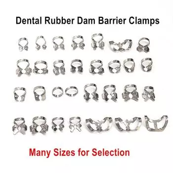 1 шт., самые популярные зажимы для реставрации зубов, резиновые зажимы для плотины, резиновый барьерный зажим, материал из нержавеющей стали 1 piece Code 22