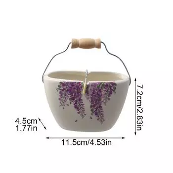 1 шт. Сандаловая подставка для благовоний, тарелка для спиральных благовоний, подношение Будде, декоративная, для ароматерапии в помещении, керамическая курильница S/L