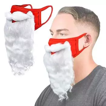 1 шт. Санта-Клаус, рождественская косплейная маска, рождественская маска для бороды, маскарадная маска