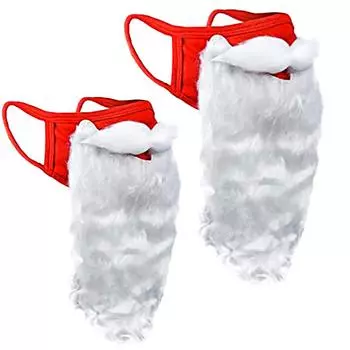 1 шт. Санта-Клаус, рождественская косплейная маска, рождественская маска для бороды, маскарадная маска