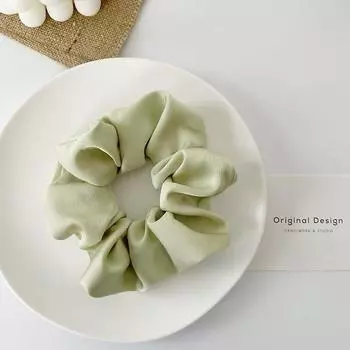 1 шт. Сатиновые резинки для волос конфетных цветов, женская эластичная резинка для волос, простой большой кишечник, кольцо, аксессуары для волос