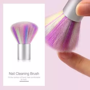 1 шт., щетка для очистки ногтей от пыли, маникюрные инструменты для очистки ногтей, удаление акриловой пудры, порошок для ногтей, мягкая щетка для чистки ногтей, инструменты для ухода за ногтями