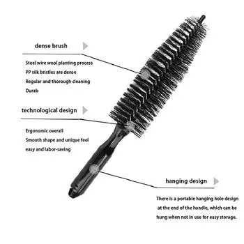 1 шт., щетка для очистки обода колеса автомобиля, мотоцикла, коническая щетка для мытья автомобиля, грузовика, велосипеда, инструменты для чистки
