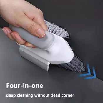 1 шт., щетка для швов, скребковая щетка, встроенная щетка для пола в ванной, угловая щетка для ванной комнаты, щетка для чистки унитаза grey