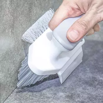 1 шт., щетка для углов стен, щетка для чистки щелей для окон, щетка для швов пола, скребковая щетка для ванной комнаты, угловая щетка для пола, щетка для чистки унитаза белый