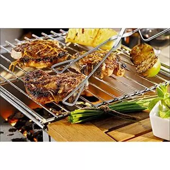 1 шт. щипцы для барбекю, сверхмощные кухонные щипцы из нержавеющей стали для приготовления пищи, барбекю, щипцы для сервисных ножниц-щипцы для шведского стола 11 дюймов 9 Inch