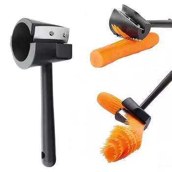 1 шт., щипцы для завивки и чистки моркови, черная морковная спиральная шинковка, точилка для корнеплодов и фруктов, инструмент для украшения 1pc