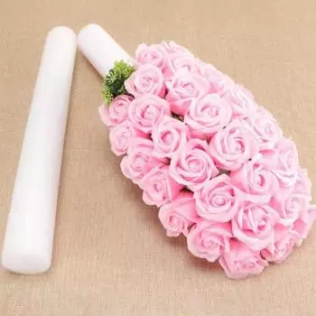 1 шт., сделай сам, пенопластовая полоска, основа для свадебной цветочной композиции, цилиндрическая белая палочка, сплошная занавеска, цветочная губка, реквизит для вечеринок 1PC