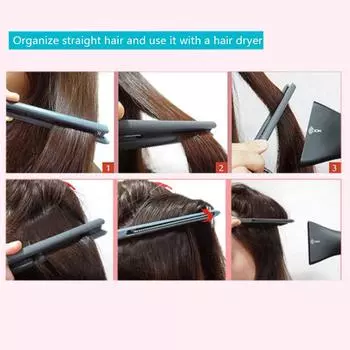 1 шт., сделай сам, укладочные расчески, инструмент для стрижки, выпрямления волос, V-образная черная расческа, зажим для парикмахерских волос, выпрямитель для волос OENSIZE