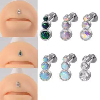 1 шт. серьги-гвоздики для губ с цирконием и стразами, серьги-гвоздики, серьги-гвоздики с пирсингом 1