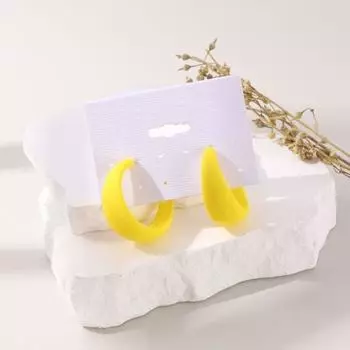 1 шт. серьги-капли яркие цвета, не вызывающие раздражения, легкие преувеличенные C-образные висячие серьги, ювелирные аксессуары для пирсинга розовый