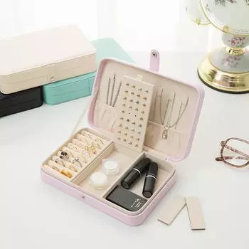 1 шт. серьги-шкатулки для драгоценностей, маленькие простые серьги, серьги, кольцо, коробка для хранения ювелирных изделий зелёный