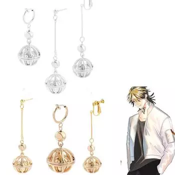 1 шт., серьги в стиле аниме «Токио Мстители Ханемия», полый шарик, кулон, серьги-капли, ювелирные аксессуары для косплея