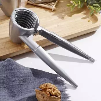 1 шт. Серебристый металлический многофункциональный зажим для грецкого ореха, бытовые инструменты для очистки орехов, подходящие для грецких орехов, каштанов и фундука