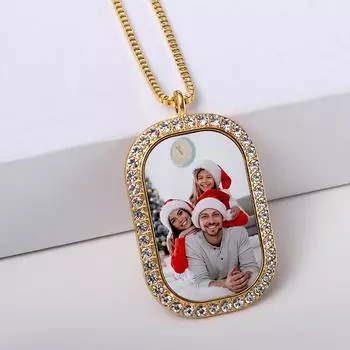 1 шт., серебряное ожерелье с гравировкой, ожерелье с передачей тепла, круглые бриллианты