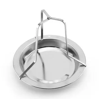 1 шт., серебряный гриль для курицы из нержавеющей стали, уличный гриль, стойка для курицы, портативный гриль, многофункциональная сковорода-гриль с антипригарным покрытием, кухонная утварь