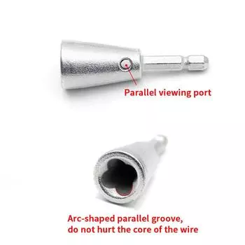 1 шт. Серебряный многофункциональный скручиватель для зачистки проводов, намотки, скручивания, троса, электрик, специальный автоматический инструмент для распараллеливания