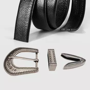 1 шт., серебряный ремень, пряжка, петля из цинкового сплава, пряжка, кольцо, зажим, резной ремень для сумки для одежды серебряный