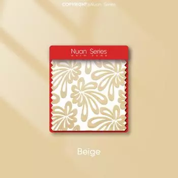 1 шт., серия Nuan, 10% затемняющий тюль, простая и универсальная, европейская жаккардовая прозрачная занавеска для кухни, гостиной, спальни, балкона, окна, домашнего декора W100cm x L130cm бежевый