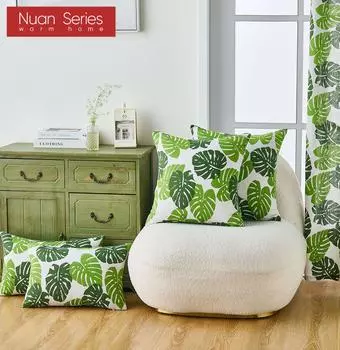 1 шт. серия Nuan модный сельский стиль зеленый удобный мягкий чехол для подушки для дивана гостиной спальни домашнего декора 30x50 см/45x45 см/50x50 см 30cm x 50cm