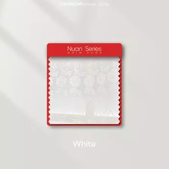 1 шт. Серия Nuan Однотонная Европейская Жаккардовая Прозрачная Занавеска Чисто Белый Прозрачный Тюль для Гостиной Спальни Балконного Окна Домашний Декор W100cm x L200cm белый