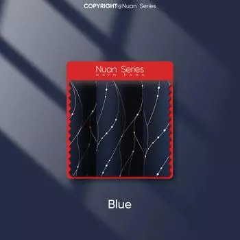 1 шт. Серия Nuan Степень затемнения 80% Горячее серебро Метеор Высокоточные шторы блэкаут для спальни гостиной балкона окна домашний декор W100cm x L130cm синий