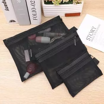 1 шт. сетчатая косметическая сумка для хранения 13*10cm