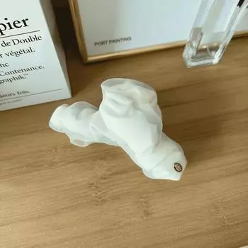 1 шт. сетчатая плиссированная заколка для волос для женщин, большая роскошная заколка для волос, заколка для волос на затылок, заколка-акула.