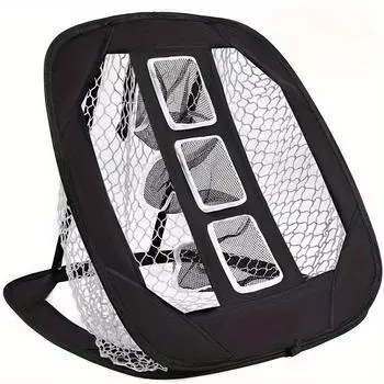 1 шт. Сетка для тренировок по гольфу, оборудование для тренировок по гольфу, аксессуары для мишеней для гольфа в помещении/на открытом воздухе для отработки точности ударов и замахов на заднем дворе чёрный