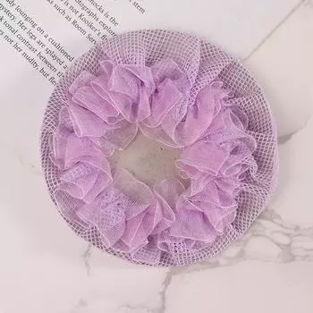 1 шт. сетка для волос, чехол для пучка, женская сетка для волос, балет, танец, катание на коньках, вязаный крючком головной убор фиолетовый