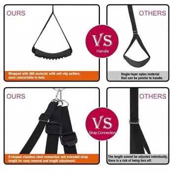 1 шт., секс-мебель для взрослых БДСМ, высококачественные эротические дверные подвесные секс-качели SM, плюшевые подушки из губки и мягкие резиновые ручки, нейлоновый подвесной ремень, мягкий High-end Swing (Black