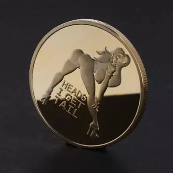 1 шт., сексуальная монета, детская памятная монета, значок, коллекция игрушек для взрослых