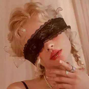 1 шт., сексуальное женское белье с завязанными глазами, маска для глаз, ночное белье, кружевное женское регулируемое прозрачное ажурное нижнее белье