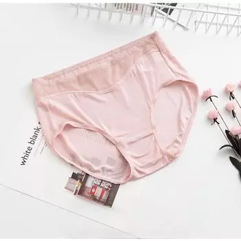 1 шт., сексуальные кружевные трусики-треугольники с низкой талией, шелковистые, гладкие и высокоэластичные шелковые трусы для домашнего белья M серый