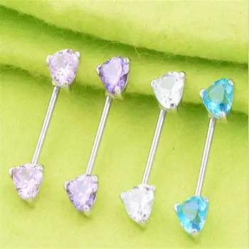 1 шт., сексуальный 14 г, фантазийный натуральный опал, пирсинг для сосков, штанга, пирсинг Mamilo, кольцо для пирсинга сосков белый