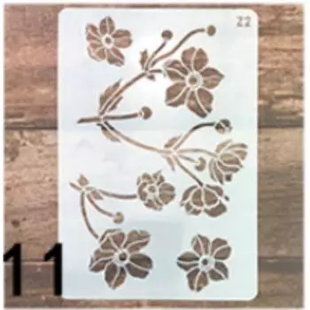 1 шт. Шаблоны трафаретов, милые мультяшные животные, цветочные, полый рисунок, трафарет, наслоение, настенная живопись, сделай сам, скрапбукинг, журнал, декор