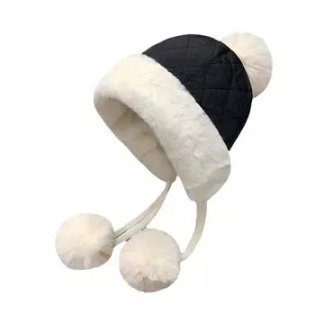 1 шт. шапка Lei Feng ветрозащитная холодная уличная теплая шапка с ушками плюшевая серый