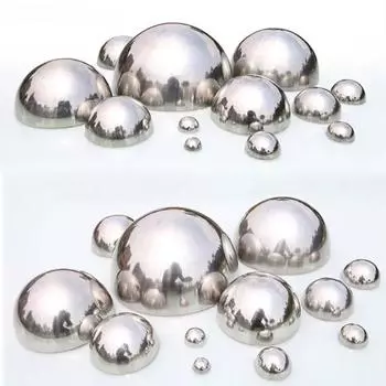 1 шт., шар-полушарие из нержавеющей стали, толщина 1,0 мм, диаметр 51–200 мм, светоотражающий шар 51mm
