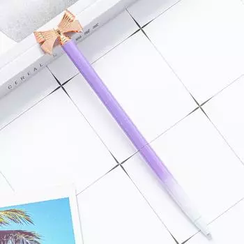 1 шт. Шариковая ручка Kawaii, школьные канцелярские принадлежности, канцелярские принадлежности, милый бант, металл, роскошь, спиннинг, свадьба, сладкий Ink ColorBlack