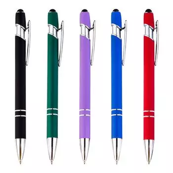 1 шт. Шариковая ручка симпатичная металлическая емкостная сенсорная канцелярия школьные офисные принадлежности ручка-пресс