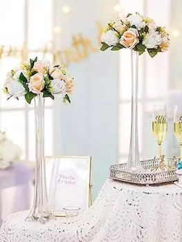 1 шт. шелковые розы 15 головок искусственные цветочные шары композиция букет без вазы подходит для свадебных вечеринок День святого Валентина домашний декор гостиной шампанского