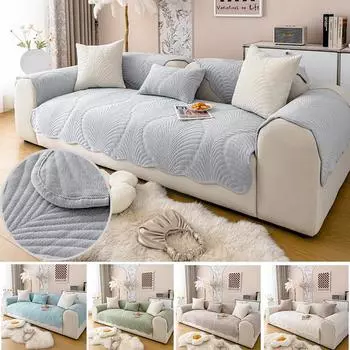 1 шт. шенилловое полотенце для дивана, противоскользящий чехол для дивана, однотонная толщина, защита от царапин домашних животных, универсальная моющаяся подушка для дивана A-70X70