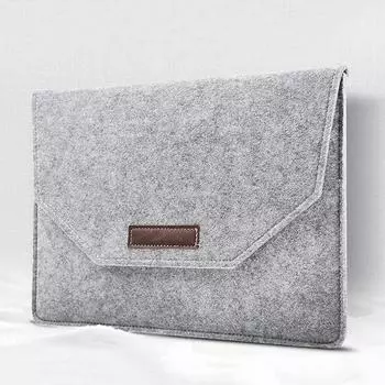 1 шт./шерстяная фетровая сумка/чехол/12 дюймов/13,3 дюйма чехол для ноутбука из высококачественного фетрового материала для Macbook 12inch серый
