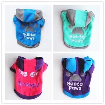 1 шт., шерстяная флисовая толстовка для собак, мягкая одежда для собак, осенне-зимние толстовки для собак, одежда для щенков, йоркширский терьер, плюшевый свитер Cachorro XS синий