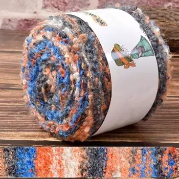 1 шт шерстяная нить модный вязаный шарф теплый цвет ручная работа градиент масляная живопись ретро стиль пряжа клубок