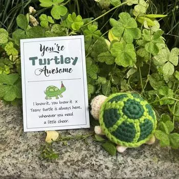 1 шт. шерстяная вязаная кукла крючком черепаха мягкая хлопковая пряжа для стола или автомобиля идеальный подарок ручной работы